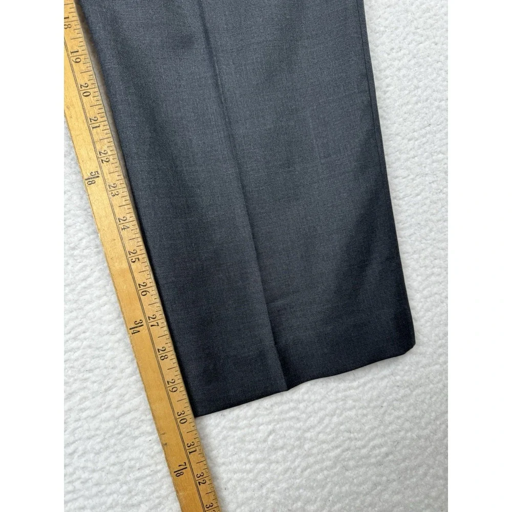 NEW $175 - Vintage RALPH LAUREN Ultraflex Wool Gray Dress Pants - Men's 42x30